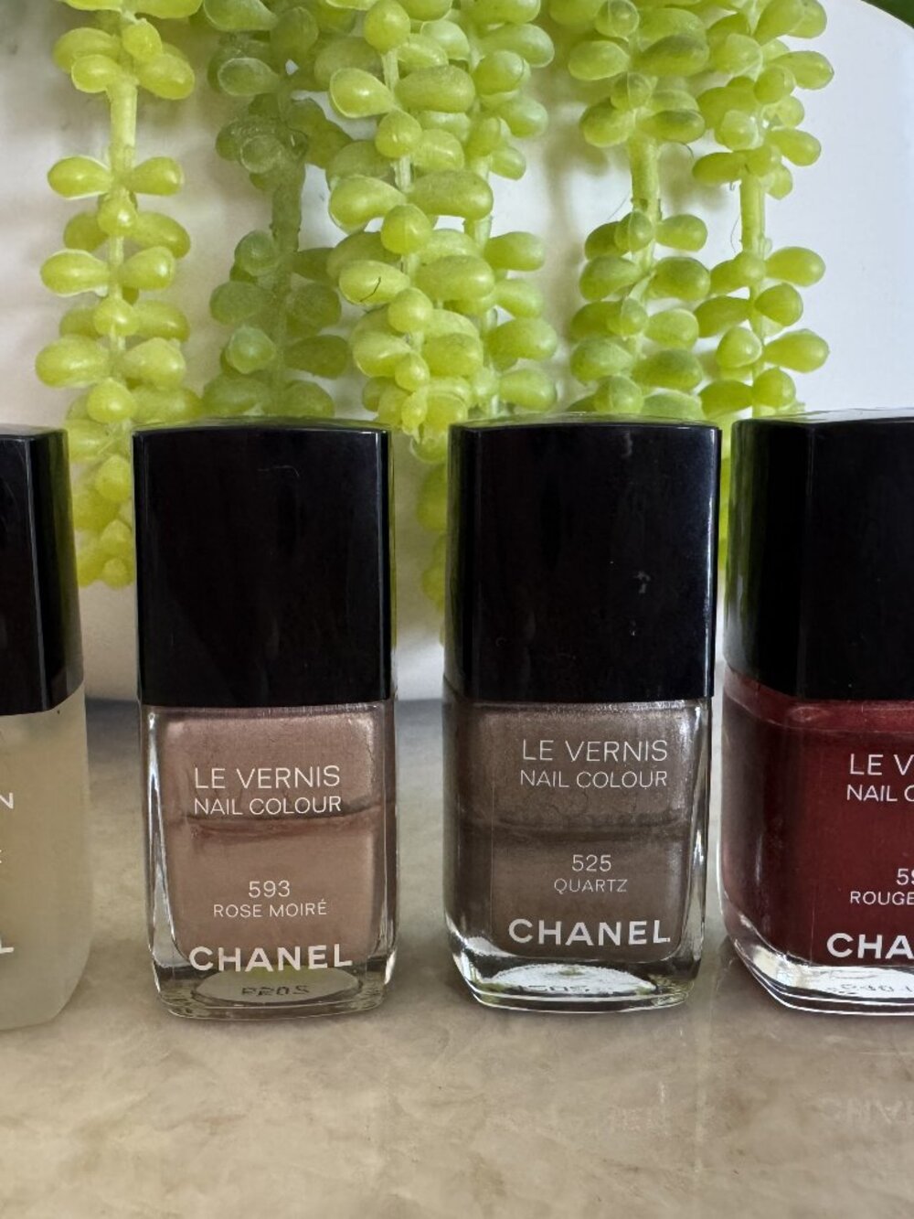 3 Chanel Nail Polishes & 1 Base Protective Coat